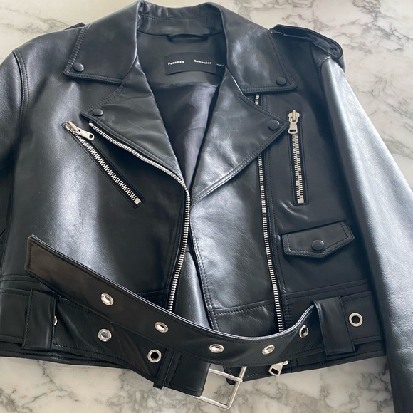 Proenza Schouler Leather Moto Biker Jacket - Picture 5 of 13